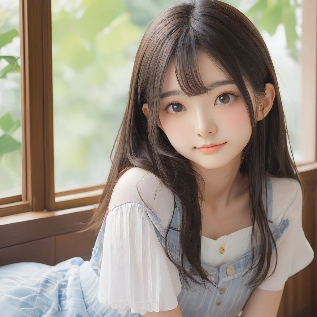 (masterpiece, Highest quality:1.2), One girl, alone,bony body、15 years old