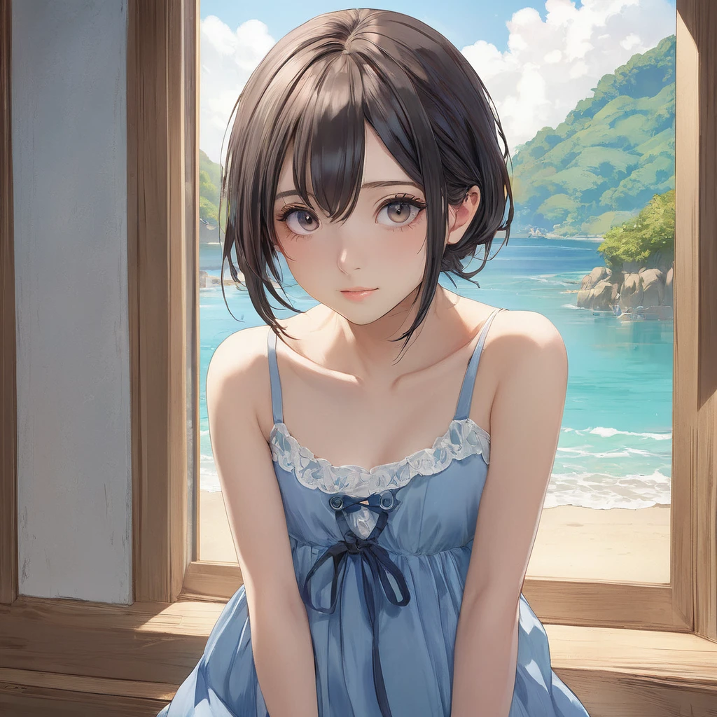 (masterpiece, Highest quality:1.2), One girl, alone,bony body、、Anime Style