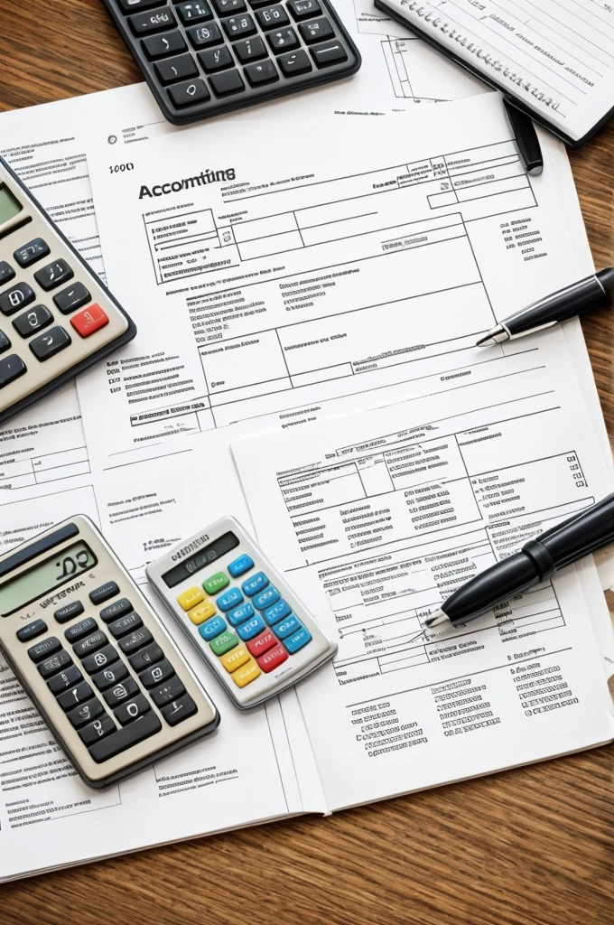 An image to write an accounting text on it