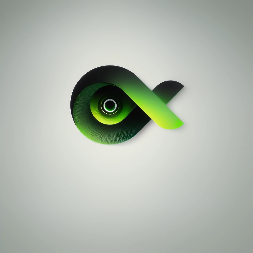 a close up of a green símbolo infinito on a dark background, símbolo infinito, glifo do infinito, logotipo minimalista sem texto, Logopond, loop sem fim, Tendências do DeviantArt, glifo do infinito waves, símbolo infinito like a cat, awwwards, Retrato médio, logotipo minimalista, drible 8k, logotipo minimalista vetor, nvidia e behance