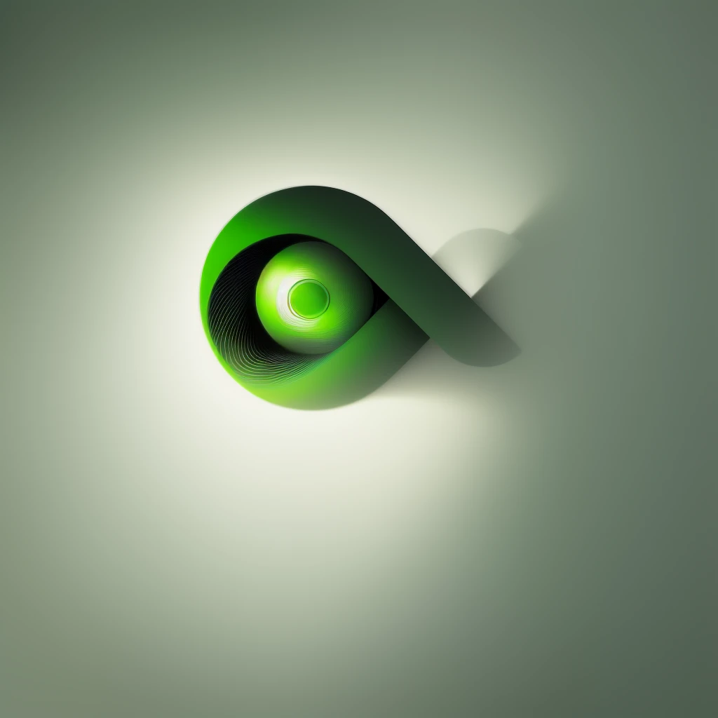 a close up of a green símbolo infinito on a dark background, símbolo infinito, glifo do infinito, logotipo minimalista sem texto, Logopond, loop sem fim, Tendências do DeviantArt, glifo do infinito waves, símbolo infinito like a cat, awwwards, Retrato médio, logotipo minimalista, drible 8k, logotipo minimalista vetor, nvidia e behance