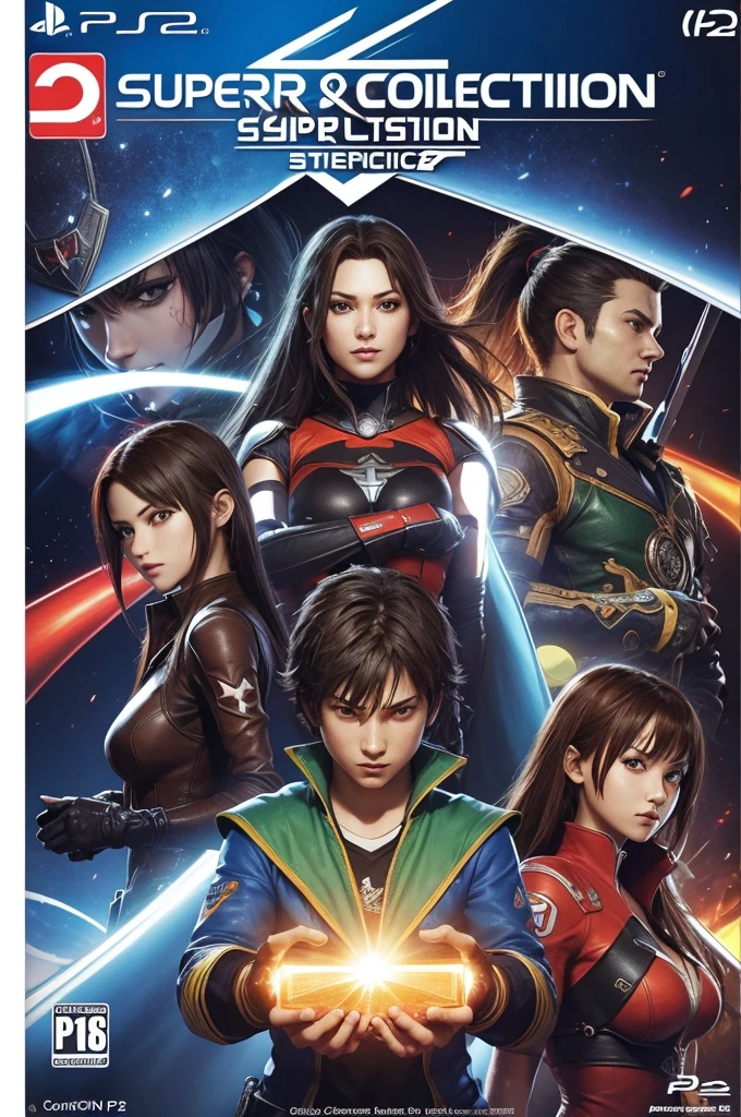 A cover and CD image for the super collection of games for ps2