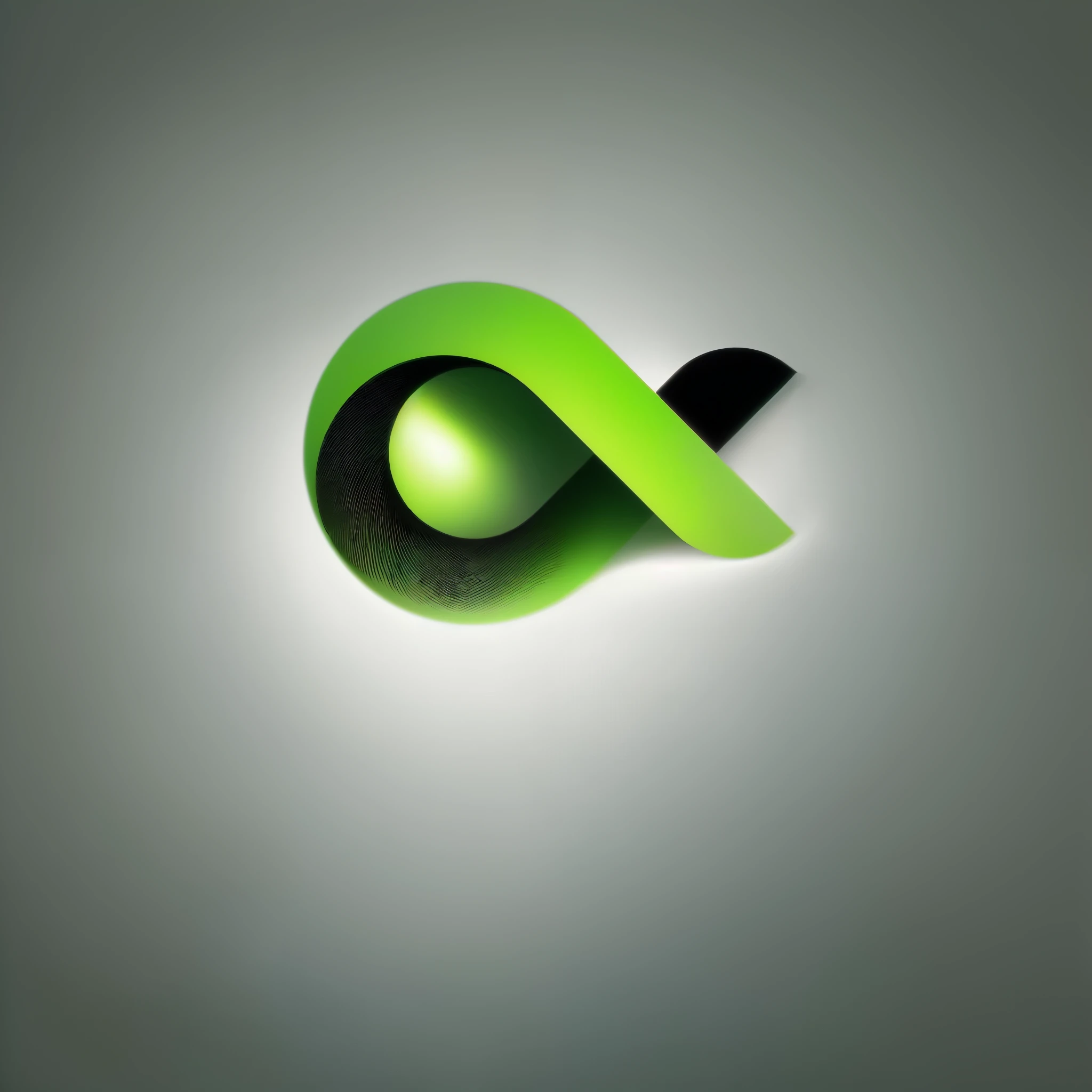 a close up of a green símbolo infinito on a dark background, símbolo infinito, glifo do infinito, logotipo minimalista sem texto, Logopond, loop sem fim, Tendências do DeviantArt, glifo do infinito waves, símbolo infinito like a cat, awwwards, Retrato médio, logotipo minimalista, drible 8k, logotipo minimalista vetor, nvidia e behance