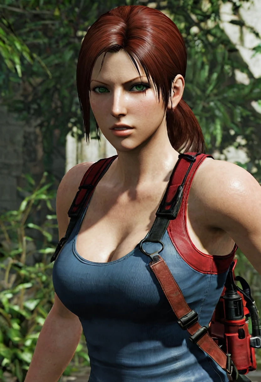Mod para Resident Evil: "Claire Redfield - Survival Glamour"
Character description:
Name: Claire Redfield Age: 28 years old Physical Description: Claire is an athletic woman with brown hair and green eyes.. In this mod, Her outfit includes a thong and other clothing elements that combine functionality with style.