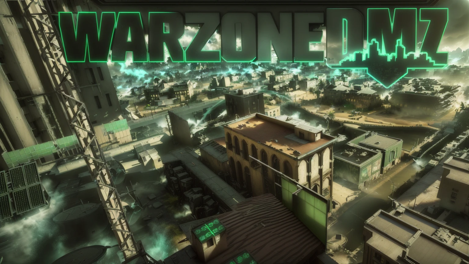 a close-up of a city with a green arrow pointing to the top of a building, war zone background, war zone, war zone, steam office maps, warcore, loading screen”, jogo 3 d de engine unreal realista, battlefield war zone, diaz, engine unreal ", engine unreal", in diaz, advanced warfare, Game Graphics, death zone, Activision's blizzard style