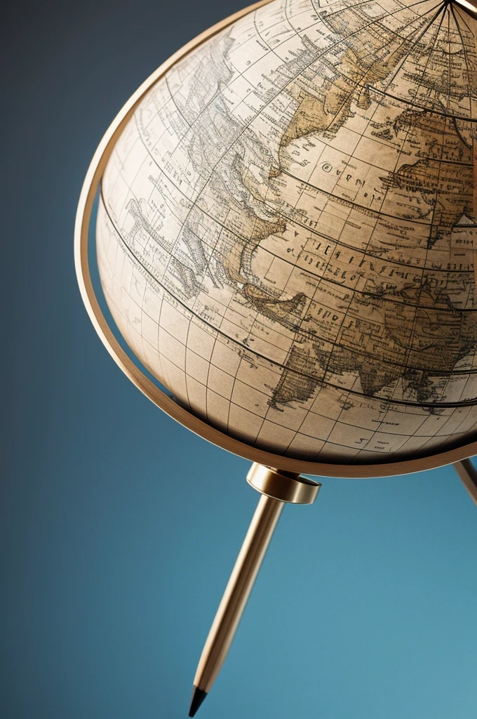 An animated pencil-drawn globe 