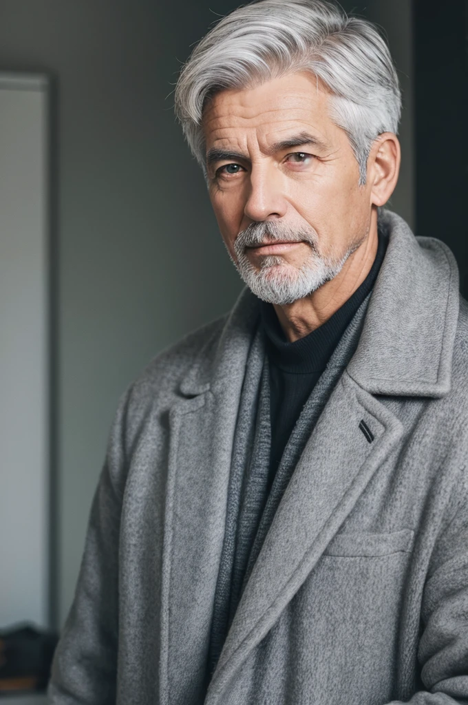 Grey-haired man