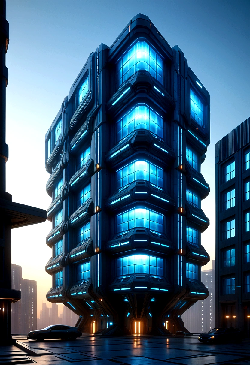 sci fi building