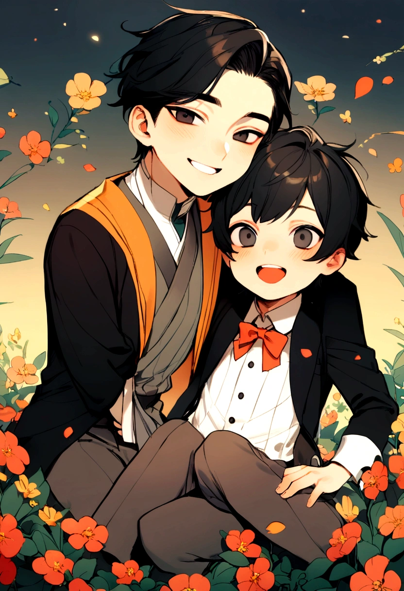 2 twin boys of Korean descent, 6 years old, black eyes, black hair 