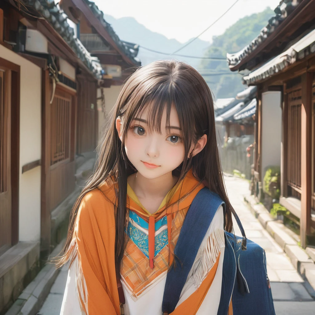 (masterpiece, Highest quality:1.2), One girl, alone,bony body、15 years old