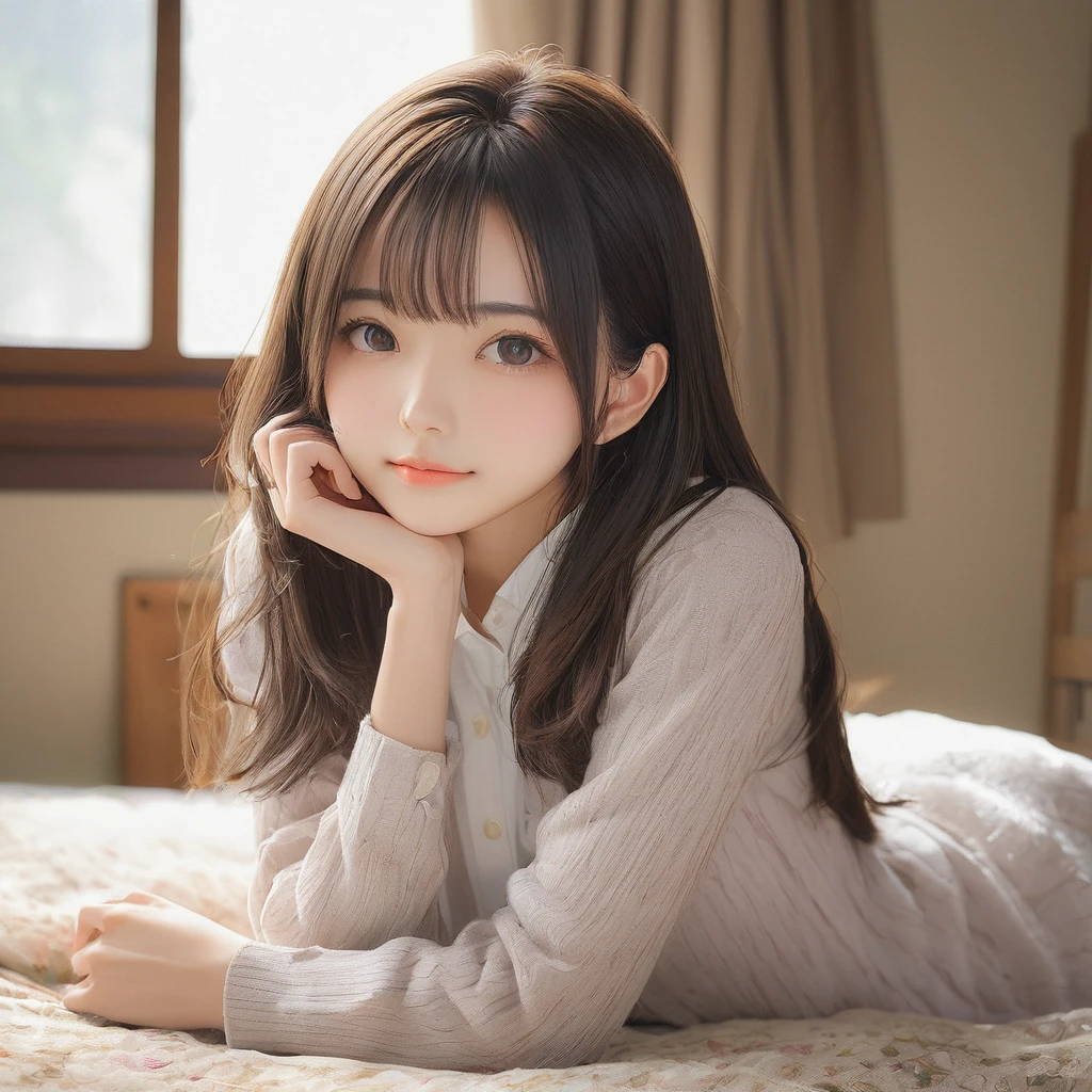 (masterpiece, Highest quality:1.2), One girl, alone,bony body、15 years old