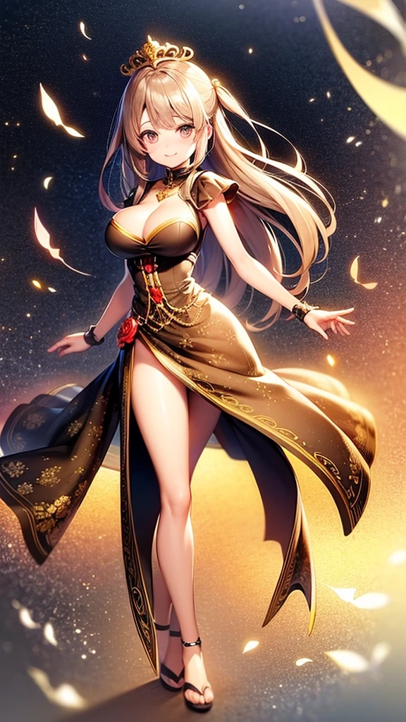 ((Highest quality、、masterpiece:1.3)), Upper Body、Long legs、Sharp focus:1.2, Beautiful woman with perfect figure:1.4、((Big Breasts:1.2)), (Big Breasts、Soft looking big ass、Feminine body 、Smiling:1.2), Face and skin texture crafted to the smallest detail、Fine-grained、double eyelid、25-year-old female、sexly、Casual wear