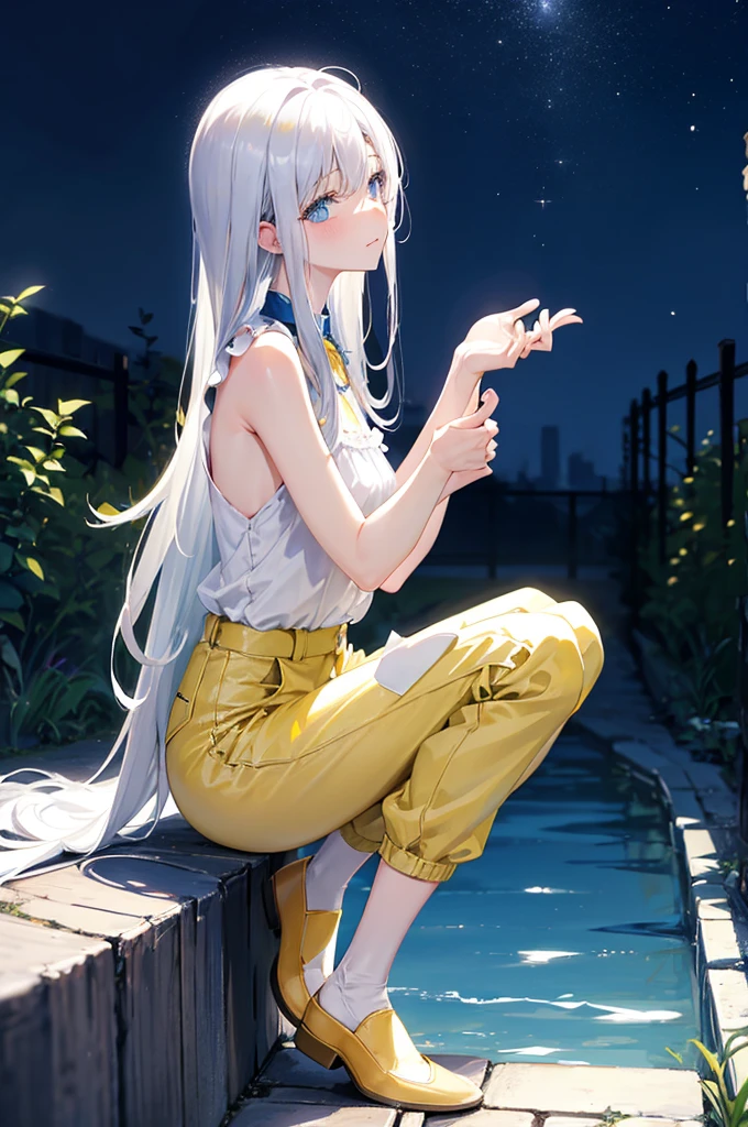 M-shaped legs、Yellow Pants、Leaning forward、、Light silver hair、Semi-long hair、Garden、night、、pale blue eyes、Blushing、、Random pose、Looks like she's about to cum、Glamorous expression、Blushing、Yellow underwear、Cute underwear、Undressing、、Bedroom、On the bed、M-shaped legs、Random pose,Show your pants、Light silver hair、Semi-long hair、Panties、night、、pale blue eyes、night、night、Not wearing a bra、、Blushing、lipstick、Perfect hands、Detailed hands、nightのGarden、hand good