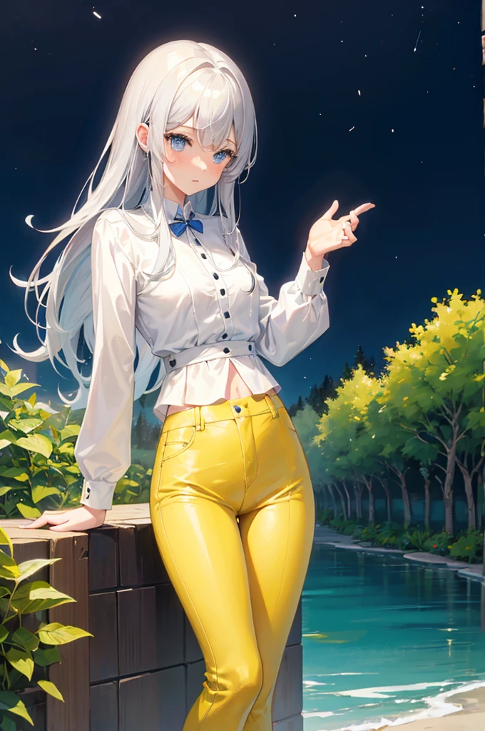 M-shaped legs、Yellow Pants、Leaning forward、、Light silver hair、Semi-long hair、Garden、night、、pale blue eyes、Blushing、、Random pose、Looks like she&#39;s about to cum、Glamorous expression、Blushing、Yellow underwear、Cute underwear、Undressing、、Bedroom、On the bed、M-shaped legs、Random pose,Show your pants、Light silver hair、Semi-long hair、Panties、night、、pale blue eyes、night、night、Not wearing a bra、、Blushing、lipstick、Perfect hands、Detailed hands、nightのGarden、hand good