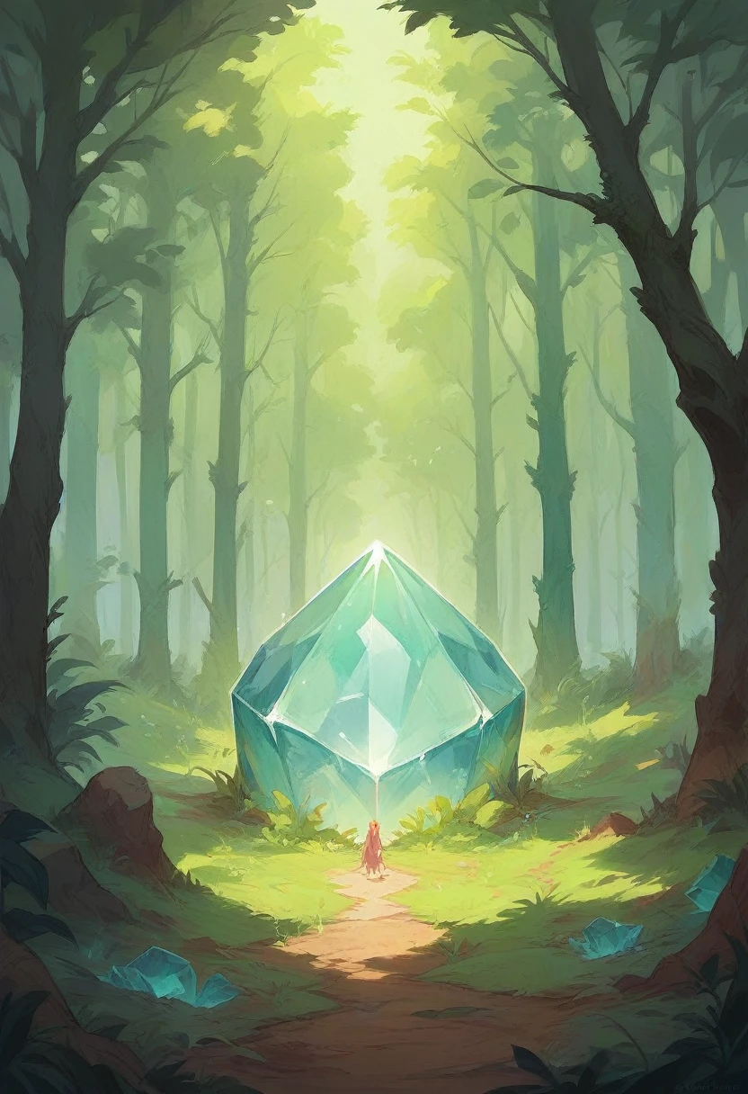 A beautiful crystal forest with glow ✨️ 
