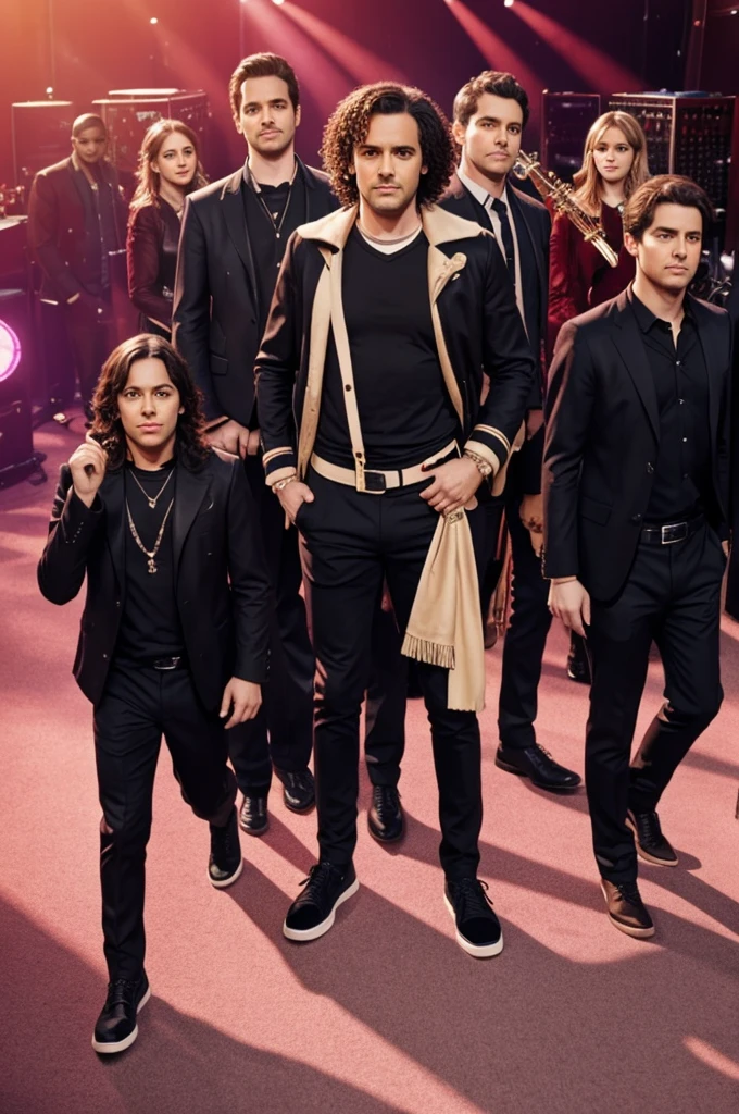 Create a musical band with the style of the series one more show