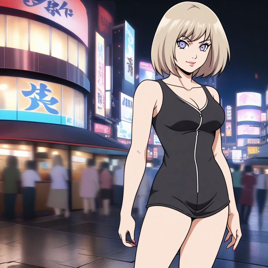 anime girl named Lisa standing in Tokyo, Naruto style #Base Model #Anime