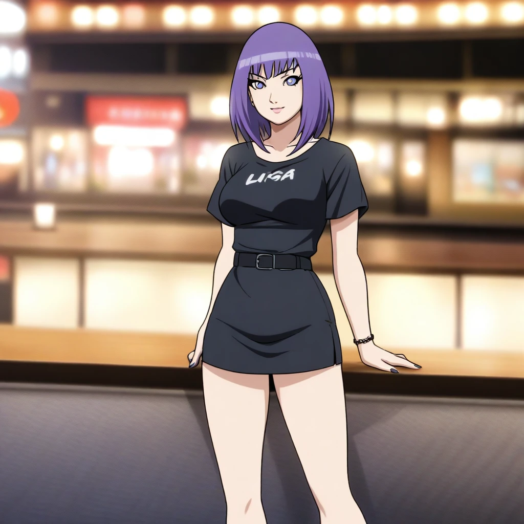 sexy anime girl named Lisa standing in Tokyo, Naruto style #Base Model #Anime