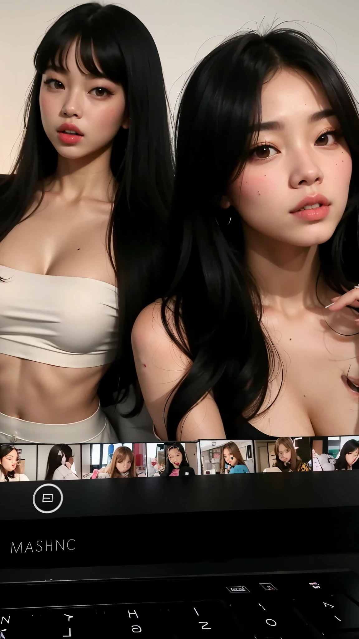 Jennie BlackPink with a perfect friend by her side, two beautiful women, perfect lips