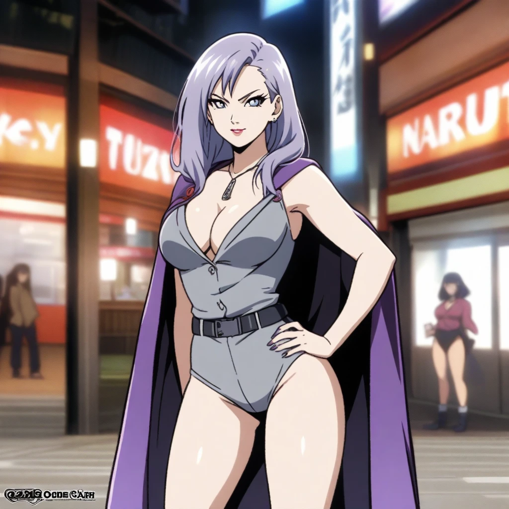 sexy anime girl named Lisa standing in Tokyo, Naruto style #Base Model #Anime