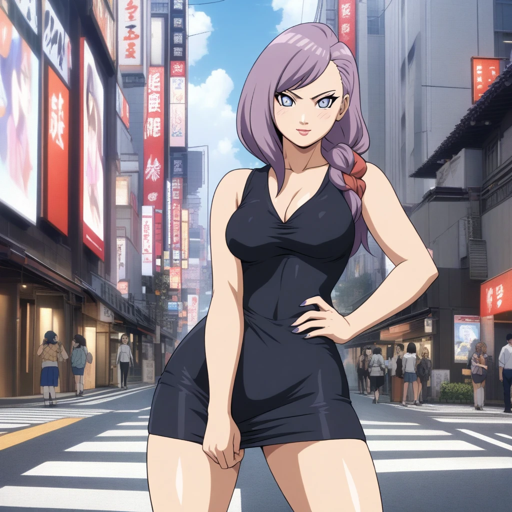 sexy anime girl named Lisa standing in Tokyo, Naruto style #Base Model #Anime
