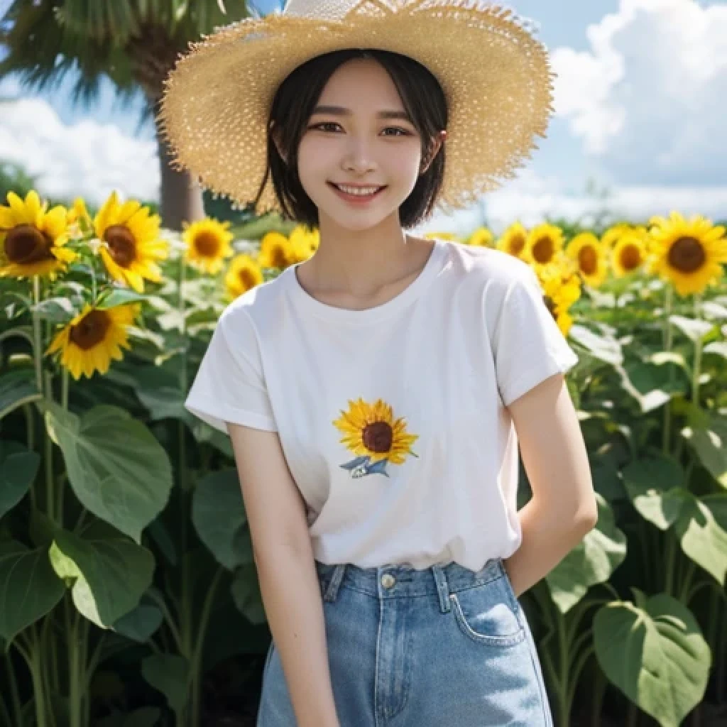 hight resolution、high-level image quality、in 8K、Real live-action、生a picturegraphy、top-quality、masterpiece、超hight resolution、生a picture、ren、Beautiful fece、masutepiece、((Obscene content))、For adults、charm of 、absurderes、((((Japan elementary school students))))、Japan Girl、((8years old))、((with round face))、((Tanuki face))、((Cute little face))、(((((A look of shame)))))、de pele branca、((chubby figure))、Juvenile physique、Smaller chest、kne、 thighs thighs thighs thighs、shorten the neck a little、(Anatomically correct)、独奏、fullllbody、Very nice、(((Children's Clothing:1.0) ))、 ((Pubic area))、(Mansuji)、((Children's Clothing))、(Photorealsitic:1.37)、Photon mapping、Realistic、Radio City、Physically Based Rendering、depth of field rally background、a picture、(((a junior idol in Japan)))、Sparkling eyes、shiny lip、too bright natural light、The Bright Sun、Too bright sunlight、(((((8years old)))))、(((Pubic area)))、((Phetcha Pai))、Alone、((((Peeing))))、Only one person,Short hairstyles、Short-cut hair、 (((The background is a sunflower field)))、NSFW