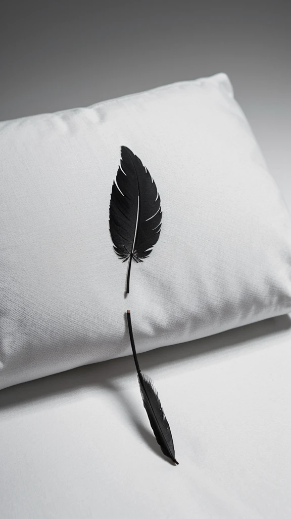 Create a minimal, modern, simple, inspirational, memorable, dream like logo design of a boy and a feather for the brand “Penamemoria".