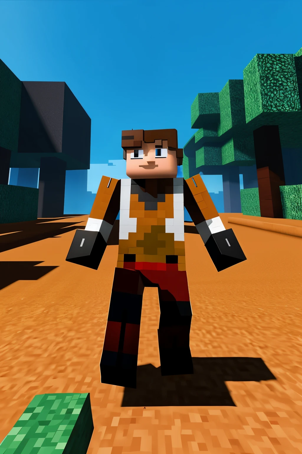 create an image of null minecraf a maliqna entity
