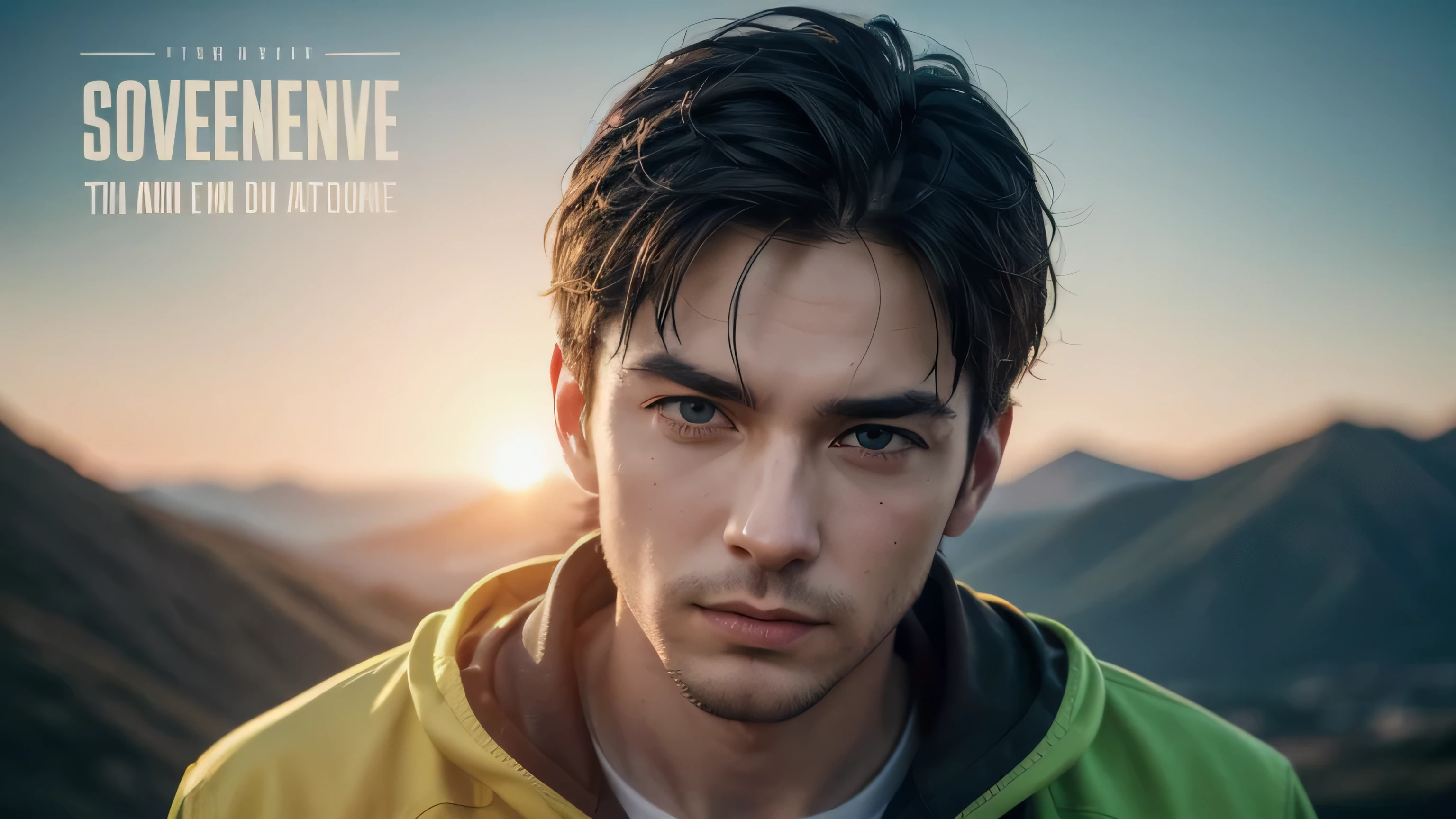 Visual Description:

Main Image: Head of a 25-35 year old man with a firm and confident expression, looking directly at the camera, located in the center of the banner.
Background: A simple and inspiring setting, such as a dawn horizon, a mountain, or an urban environment that conveys progress and ambition.
Main Text: Channel name in large, striking letters, located in the top center of the banner.
Font: Modern, clear and legible, which conveys energy and motivation.
Colors: A vibrant palette, such as blue, orange or green, that inspires action and positivity.
Additional Text: Slogan or short motivational phrase, below the channel name.
Example sentence: "Take Control of Your Destiny" or "You Are Able to Change."
Additional Instructions:

The man's face should be the main focus, conveying confidence and determination.
The background should complement the motivational message without distracting from the main focus.
The text must be legible and easy to read, even on mobile devices.