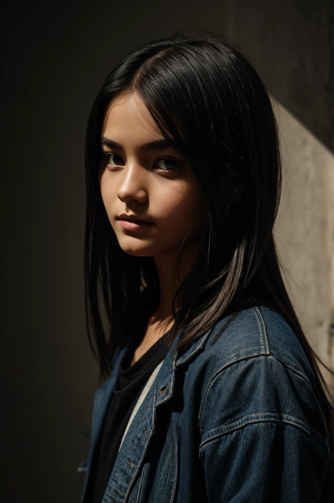 YOUNG, with a dark background behind
