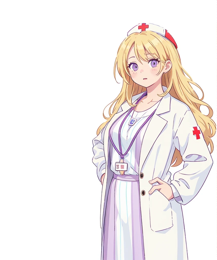 Red cross on the hat, red cross on the sleeve patch