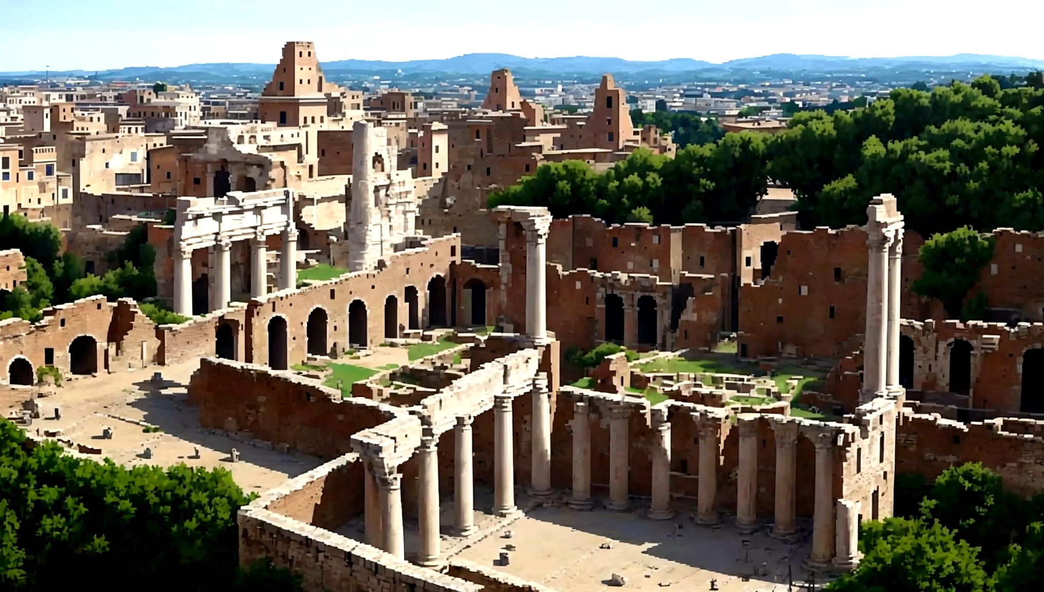 Roman Republic Rome city, Overlooking