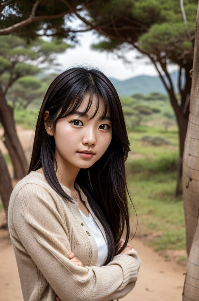 Korean girl in Africa