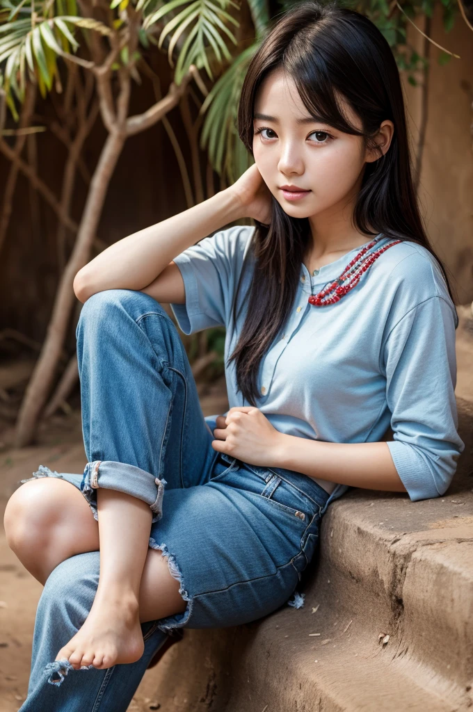 Korean girl in Africa 