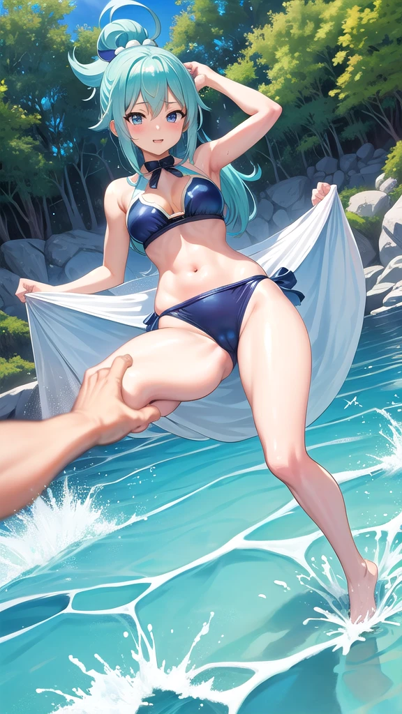 Konosuba Aqua with swimsuit
