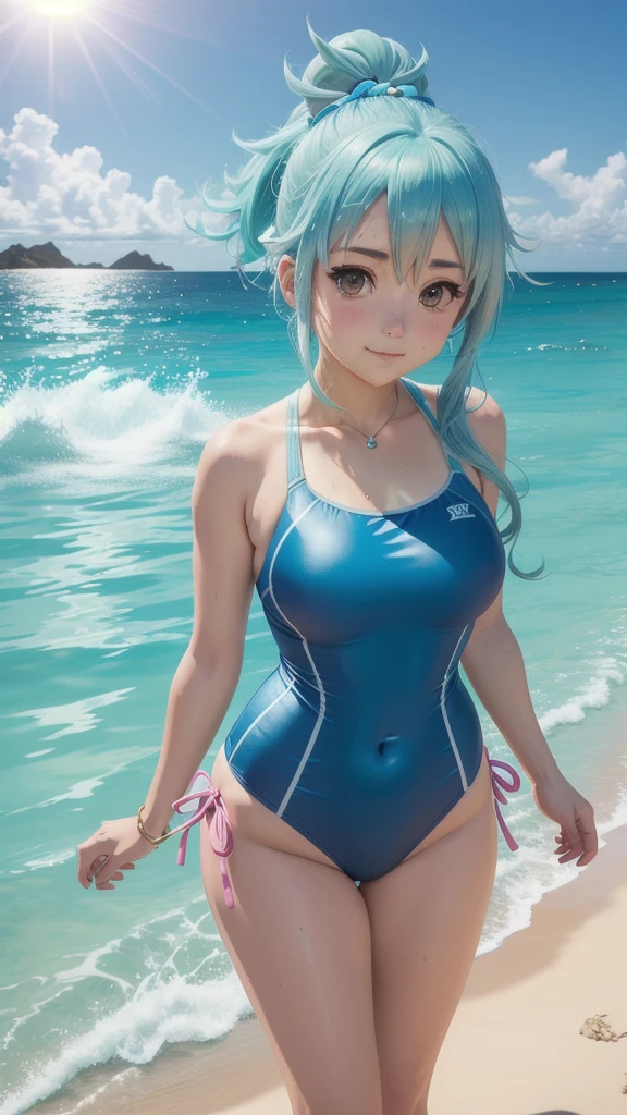 Konosuba Aqua with swimsuit