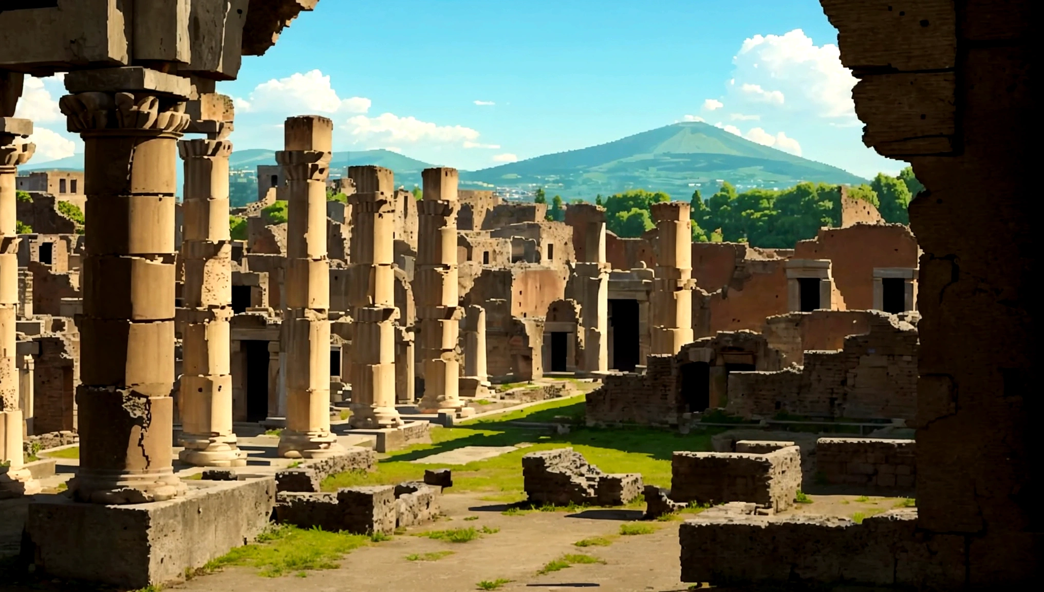 City of Pompeii, Ruins, overlooking