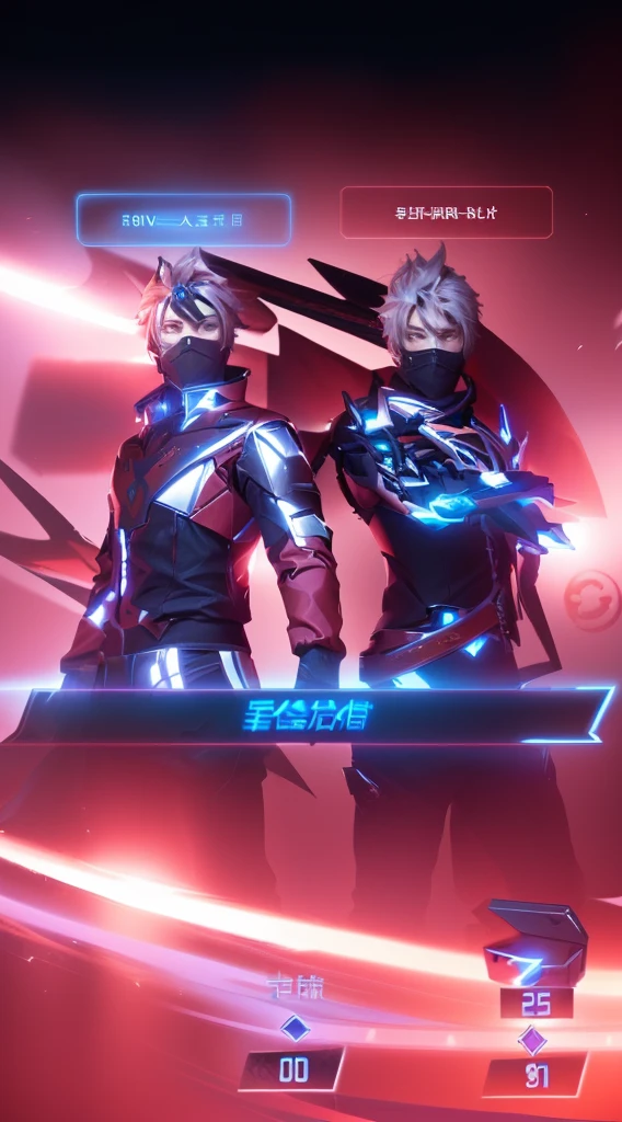 there are two guys in a video game with a sword, energetic varia suit, g liulian art style, game cg, 8 k character details, valorant characte