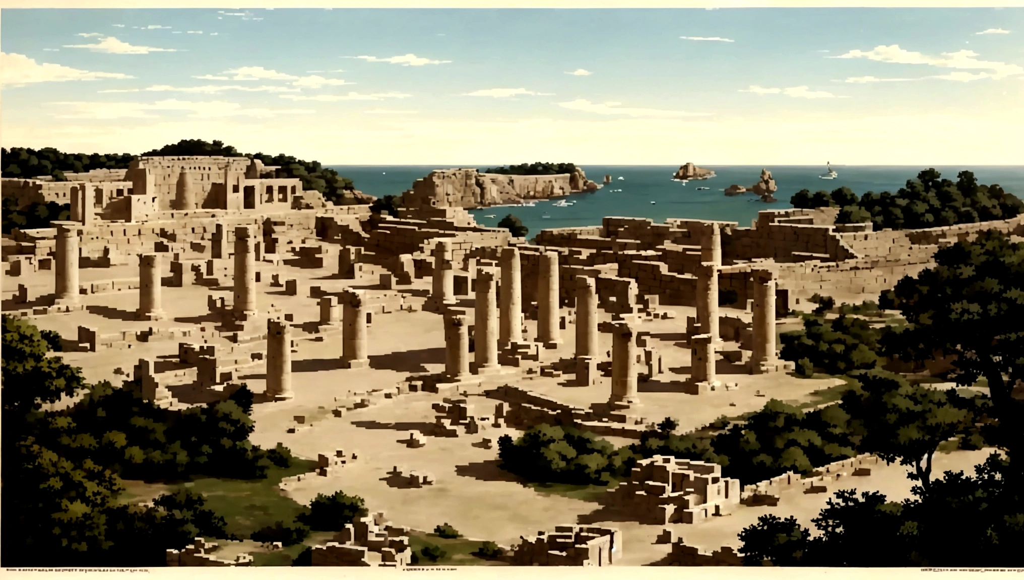 Carthage, overlooking, 55 BC date, non-ruin, beautiful