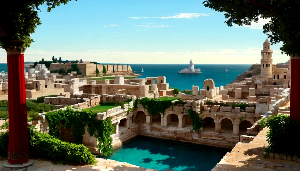 Carthage, sea overlooking, roman rule, non-ruin, beautiful