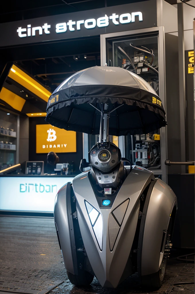robot bermata bitcoin cryptocurrency