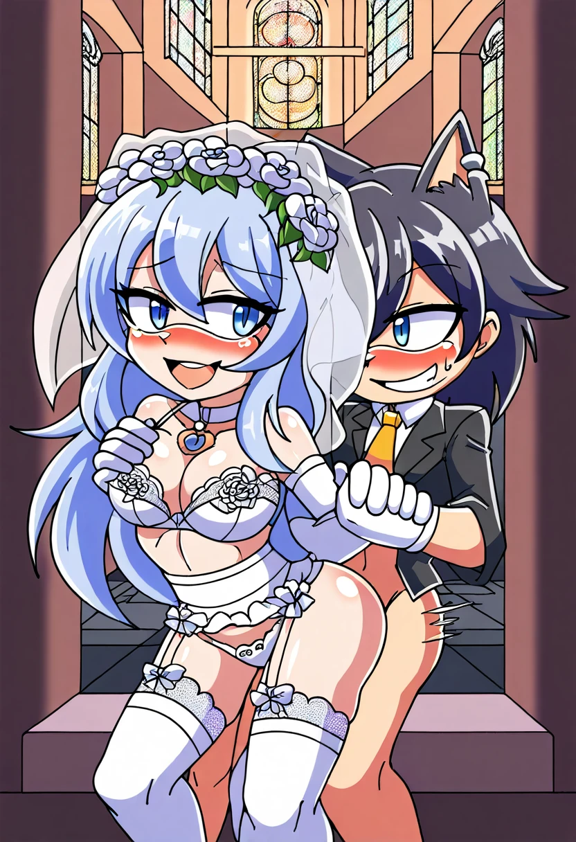 a father (he had been brainwashing by his second son,crossdressing,Sex with his second son every day, wear sexy Wedding lingerie,bride of his second son,have one's first night,,swear live as the wife of his second son for life) ,an empty abandoned church ,Already he divorced his wife by order of his second son.on.