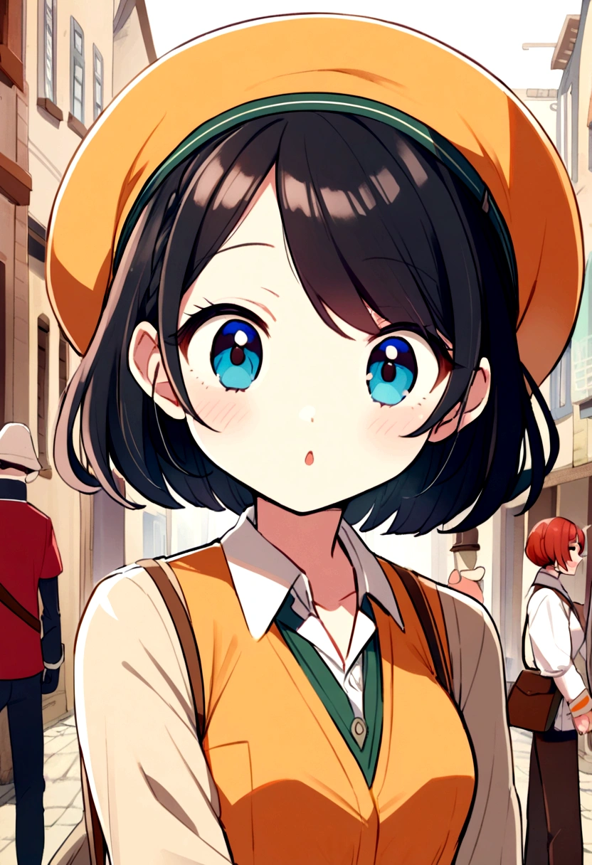 2d anime reporter girl