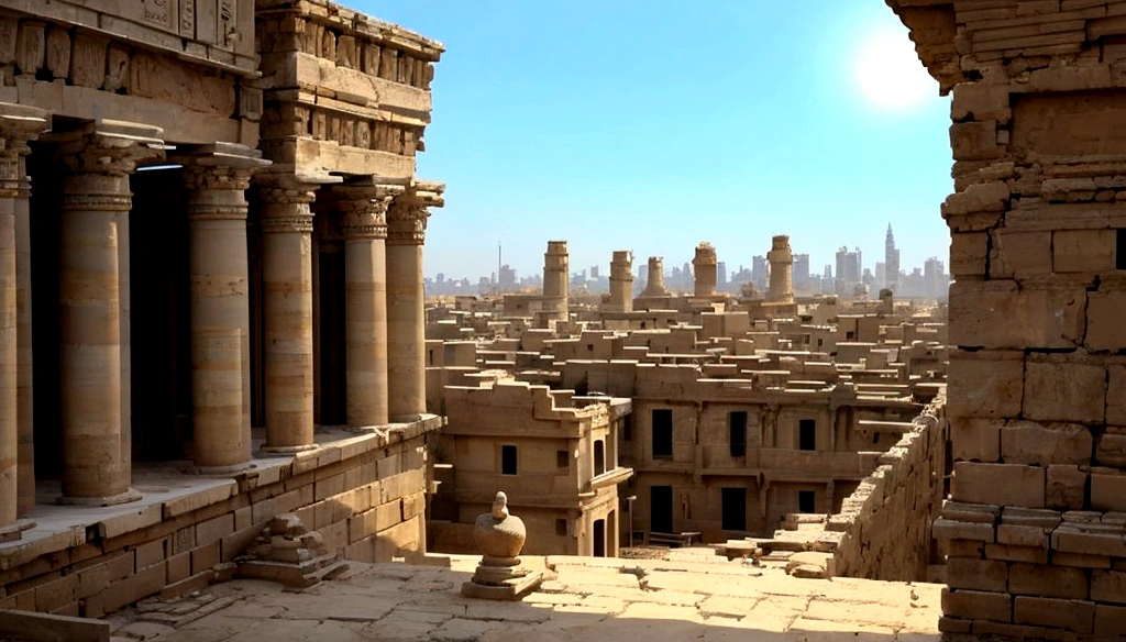 Alexandria, Ancient Egypt, 50BC, Overlooking at the city, beautiful