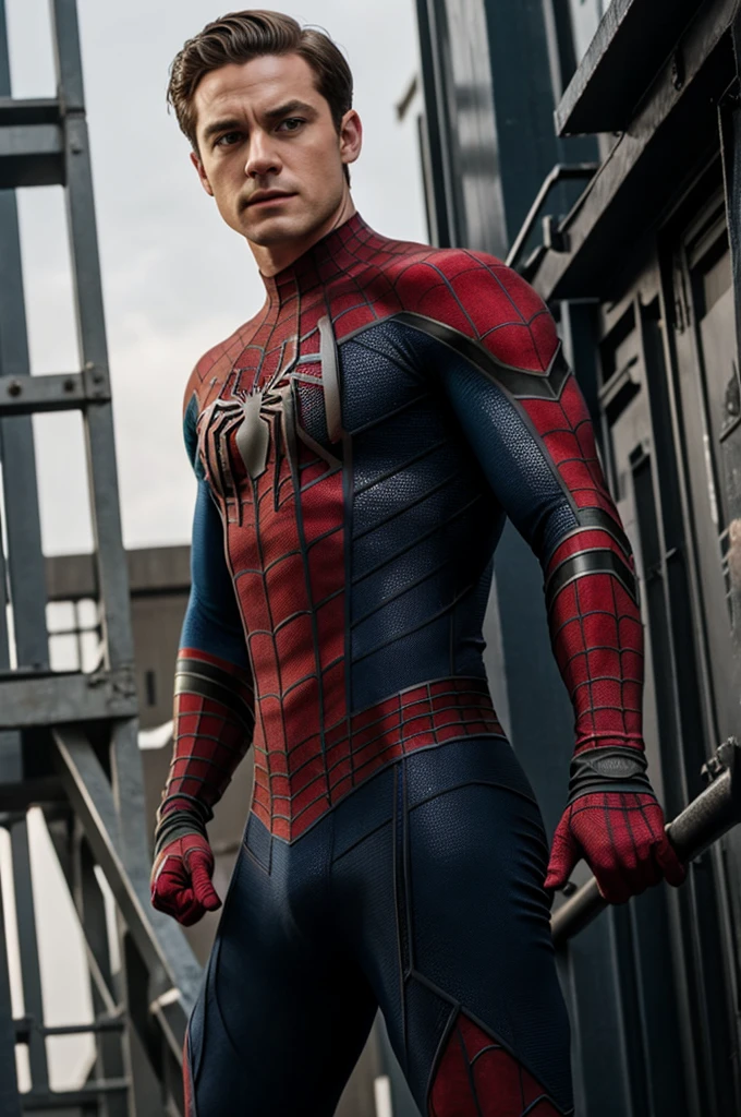 Actor kit connor in spiderman suit