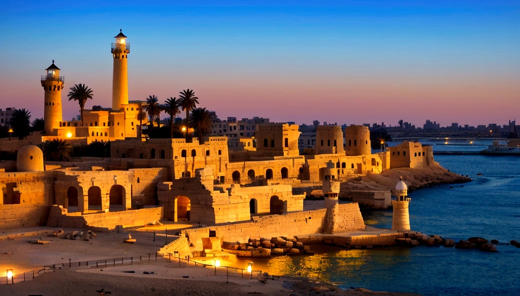 Ancient Alexandria, ancient lighthouse, egypt, beautiful