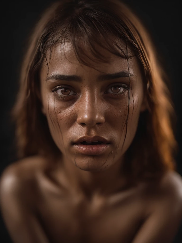 (full-body, editorial photograph of a 15 year old girl), totally naked, extremely intense loud cheering from strongest deepest orgasm excitement, extremely beautiful magnetic libidinous eyes, eye-contact with viewer playfully begging him to penetrate her aroused squirting wet vagina, spread legs, (highly detailed face:1.4) (background inside dark, moody, private study:1.3) POV, by lee jeffries, nikon d850, film stock photograph ,4 kodak portra 400 ,camera f1.6 lens ,rich colors ,hyper realistic ,lifelike texture, dramatic lighting , cinestill 800,