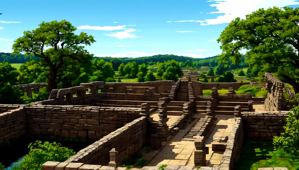 City of Bibracte, Ancient Gaul, Wooden Palisades walls, tribal