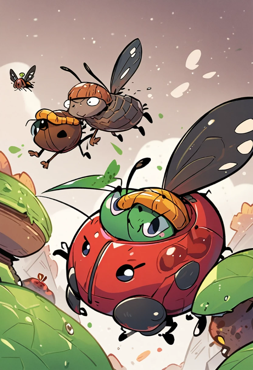 black, insect, bug, cartoony, wings, flying, dark, bettle, worm