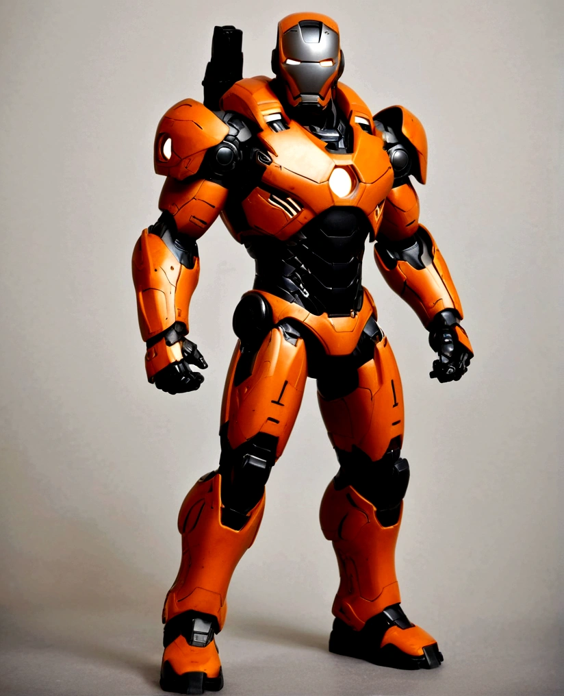 War machine, orange and black random coloured, heroic, full body list, war machine style